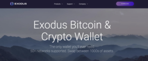 exodus wallet homepage