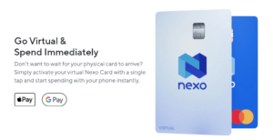 nexo virtual card